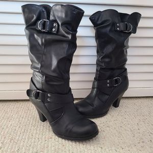 Black boots w/ buckles Apt 9 size 10